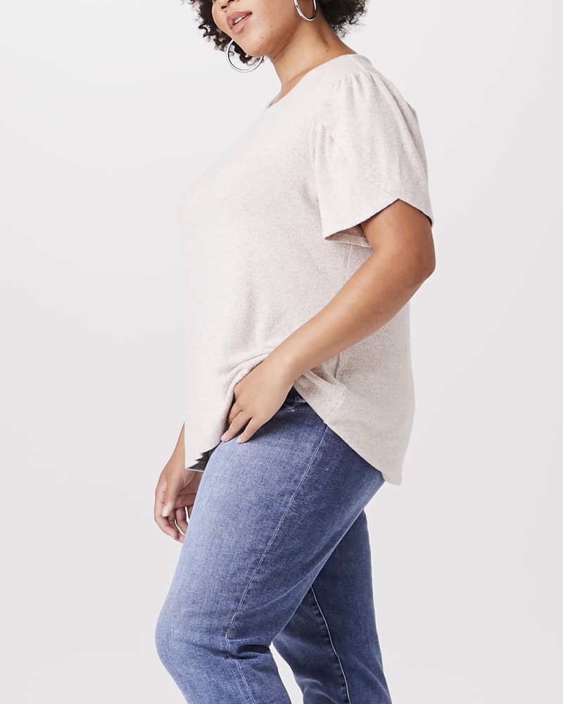 Side of plus size Genesis Tulip-Sleeve Tee by Meri Skye | Dia&Co | dia_product_style_image_id:143931